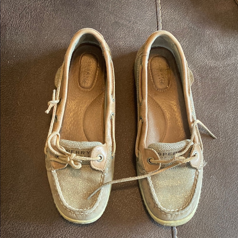 Sperry Light Brown Boat Shoes